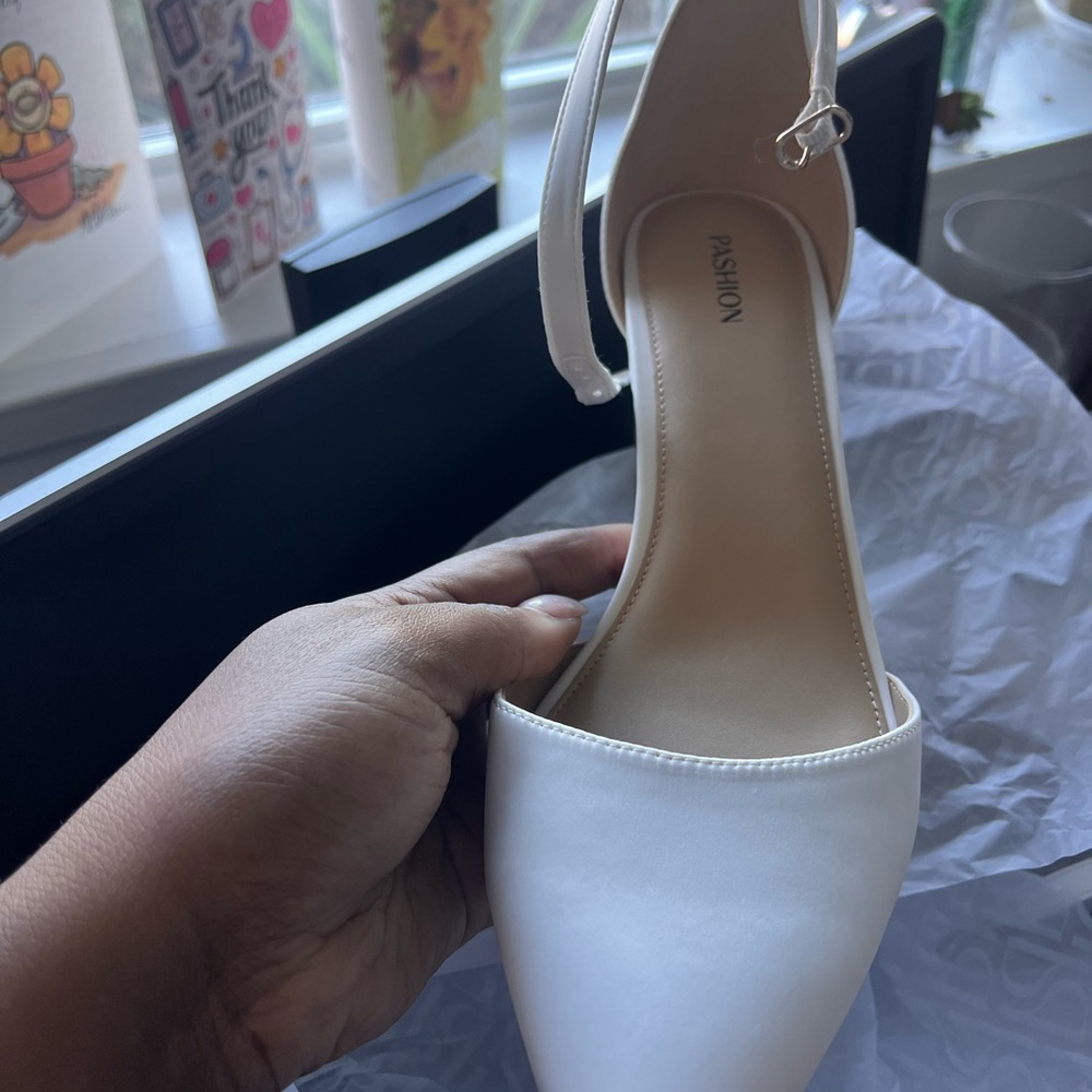 Pashion Footwear White Heels